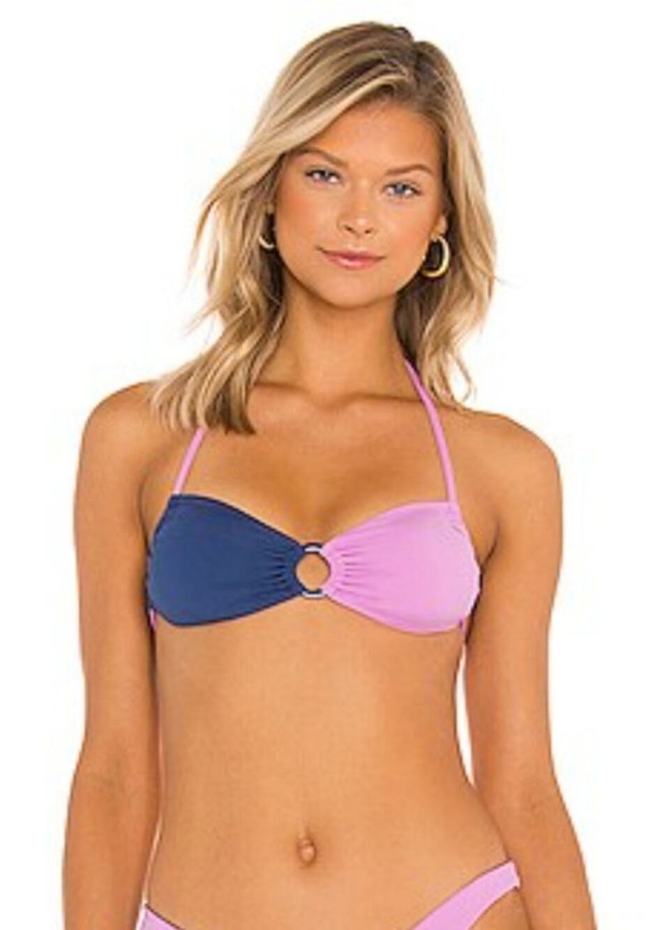 L*Space Freddie Bikini Top in Raspberry Blue Size XL